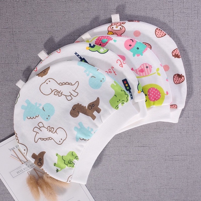 Mũ sơ sinh cho bé cotton mềm mại - Nón cho bé sơ sinh từ 0 đến 4 tháng tuổi
