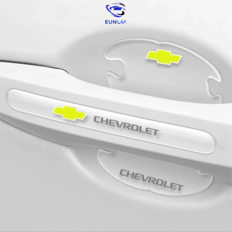 [CHEVROLET] Bộ 10 Miếng Dán Silicon Chống Xước Hõm Cửa, Tay Nắm Cửa , Gương Ô Tô Xe Hơi Có Logo Hãng Xe Chevrolet