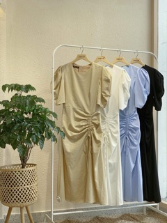 ĐẦM DÀI TAY BỒNG - LINEN DRESS