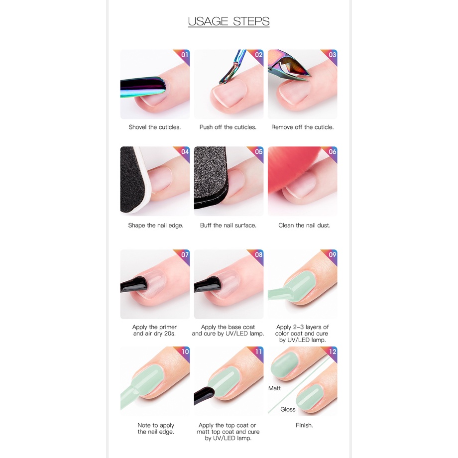 ROSALIND 8ML gel nail polish 40 colors