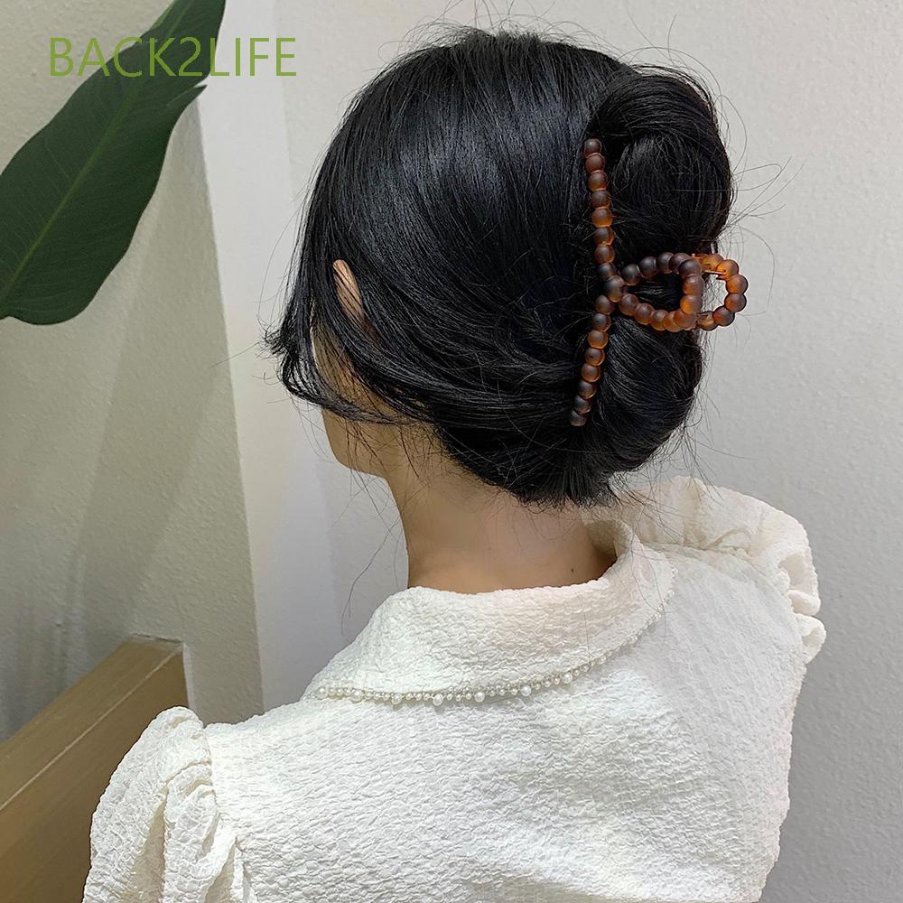 Kẹp Tóc Dạng Móng Vuốt Màu Kẹo Đơn Giản Thời Trang Hàn Quốc Cho Nữ