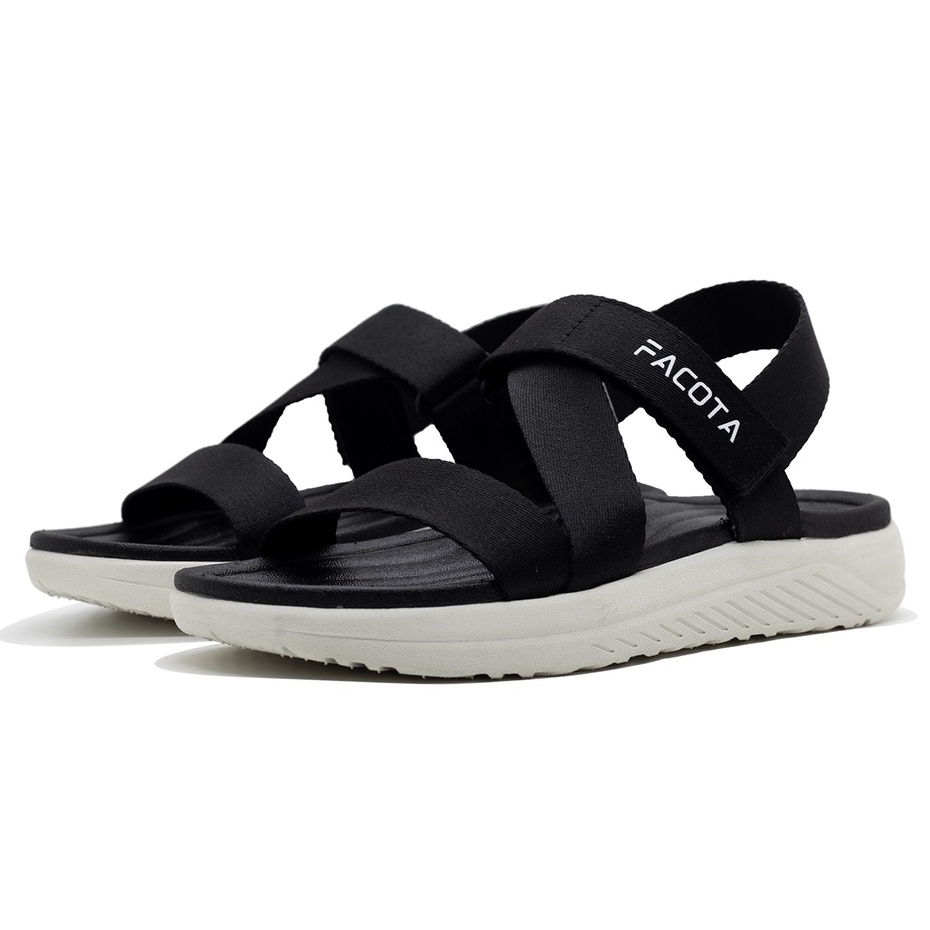 FACOTA │Giày Sandal Unisex thể thao Facota V6 R02 - ĐEN TRẮNG