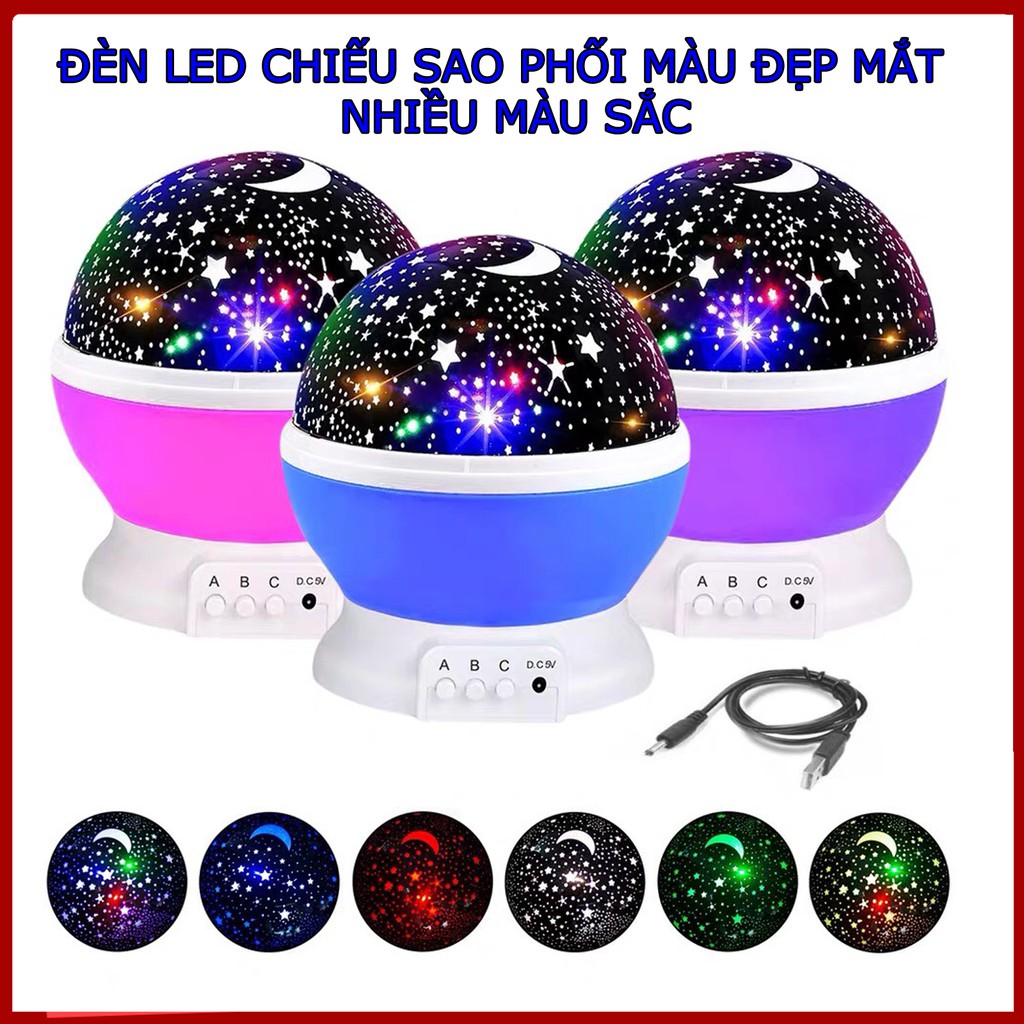 Đèn LED chiếu sao tạo hiệu ứng bầu trời đẹp lung linh-bảo hành 12 tháng
