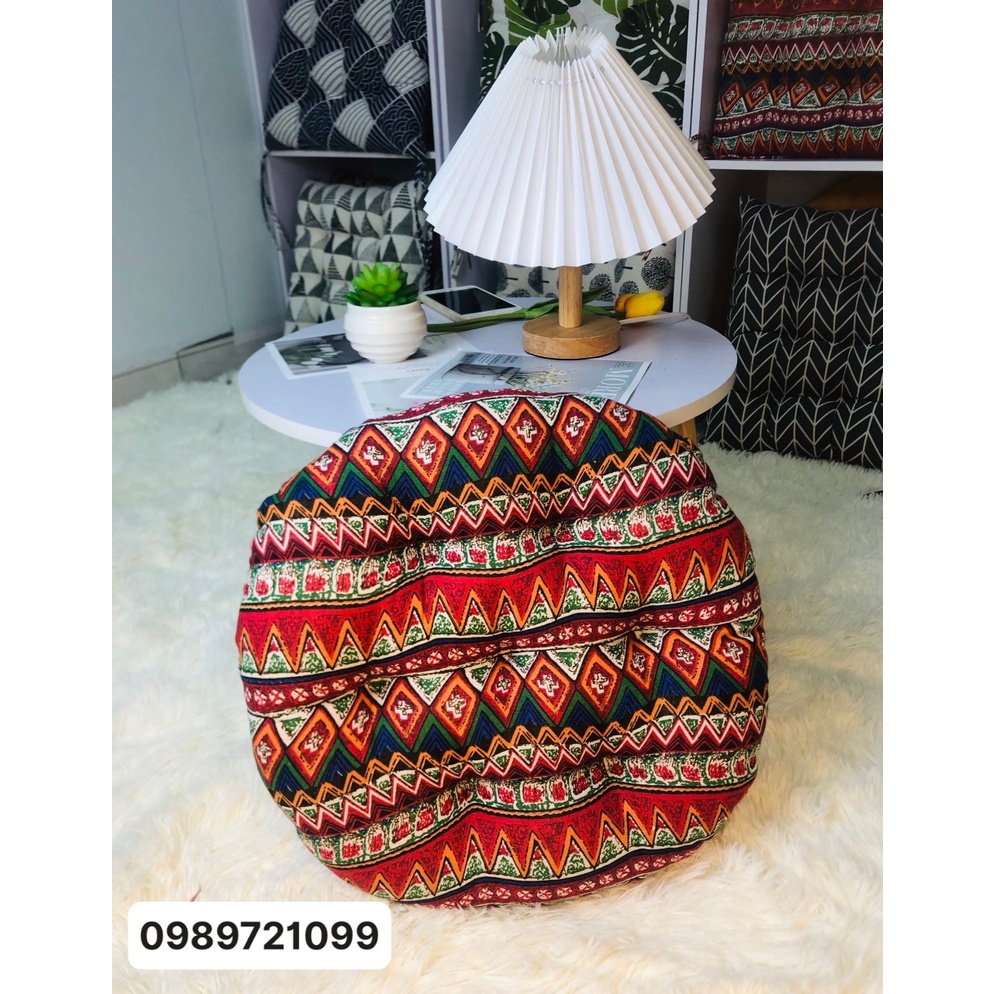 Đệm ngồi bệt , đệm ngồi ghế vải gai 40cmx40xmx6cm