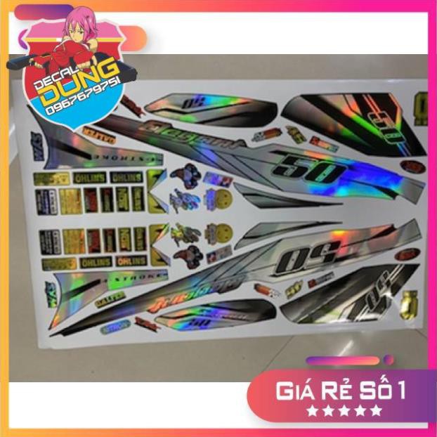 Tem xe Elegant trắng đen Crom titan 7 màu