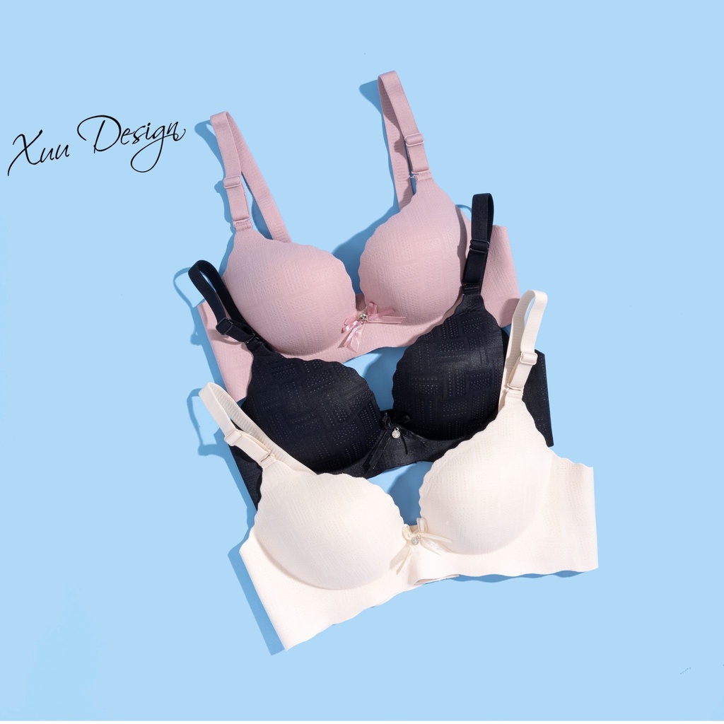 Áo lót ngực su đệm dày nâng ngực không gọng XUU AV03