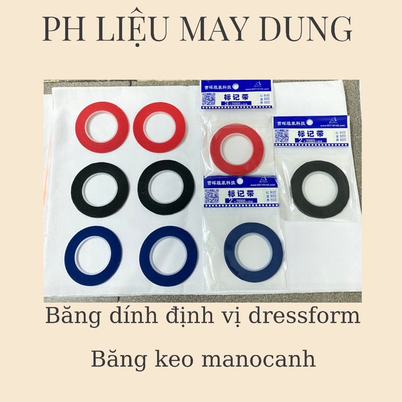 băng dính định vị dressform ( 1 bịch 2 cuộn)