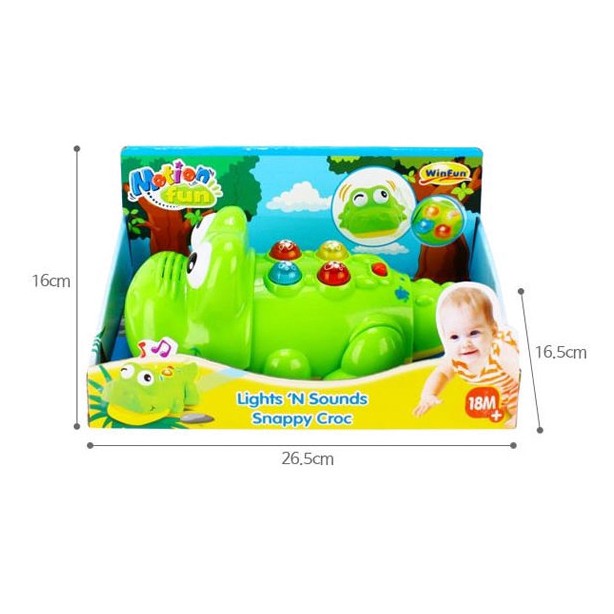 Cá sấu biết bò có nhạc cho bé winfun 000699