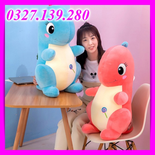 [ Hàng Sẵn Giá Tốt ] Gấu Bông Khủng Long Khủng Long Nhồi Bông Quà Tặng Dễ Thương Chất Bông Mềm Mịn