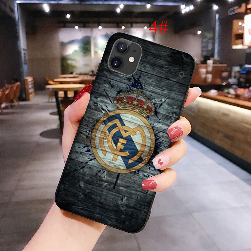 Ốp Lưng Mềm In Logo Real Madrid Fc Cho Iphone 11 Pro Max Se 2020