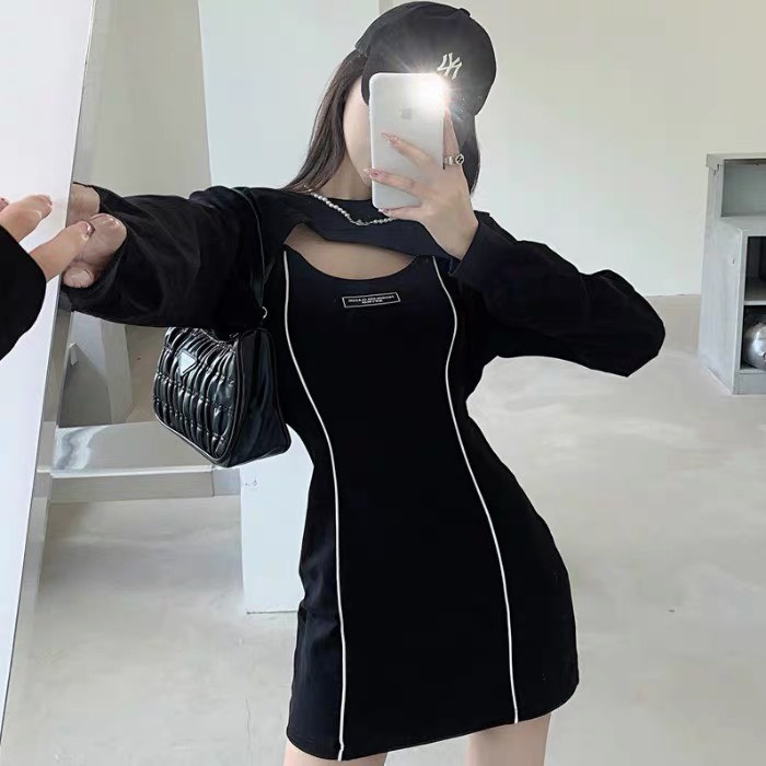 Set váy mí chất uni dầy  mịn không xù,mặc được 2 kiểu, cá tính, phong cách