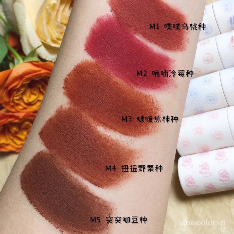 [Hàng mới về] Son Môi 6 Màu Tùy Chọn Chống Thấm Nước Thương Hiệu