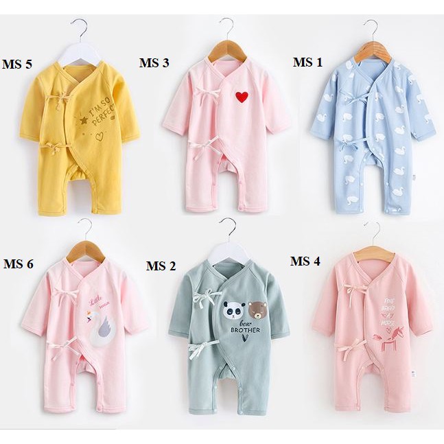 Freeship đơn từ 50K_BodySuit cotton Thu Đông 2019 xuất Nhật cho bé sơ sinh