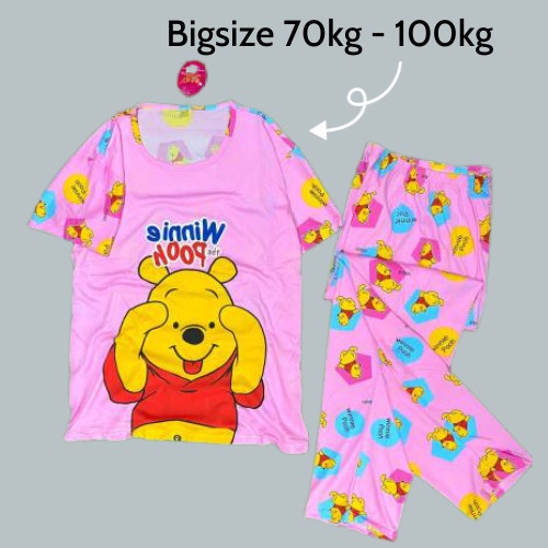 Đồ mặc nhà Bigsize, bộ ngủ size lớn từ 70kg - 100kg, ngang áo 60cm, chất thun 4 chiều dày dặn mịn mát