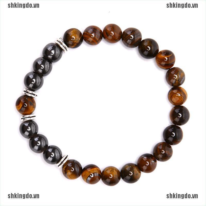 Vòng đeo tay chuỗi hạt đá thời trang thanh lịch dành cho nam