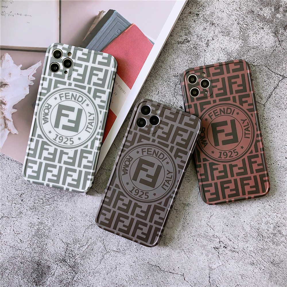 IPHONE Ốp Lưng Họa Tiết Chữ Fendi Cho Iphone12 Iphone7 / 8 / Se2 Iphone7Plus / 8plus Iphonex / Xs Max 11 Iphone11Pro Iphone11Promax 12 Iphone12Mini Iphone12Pro Iphone12Pro