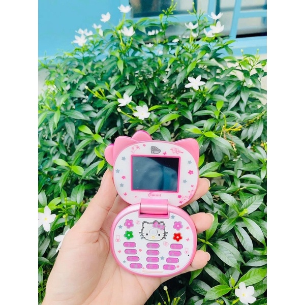 Điện thoại hello Kitty nắp gập siêu đáng yêu