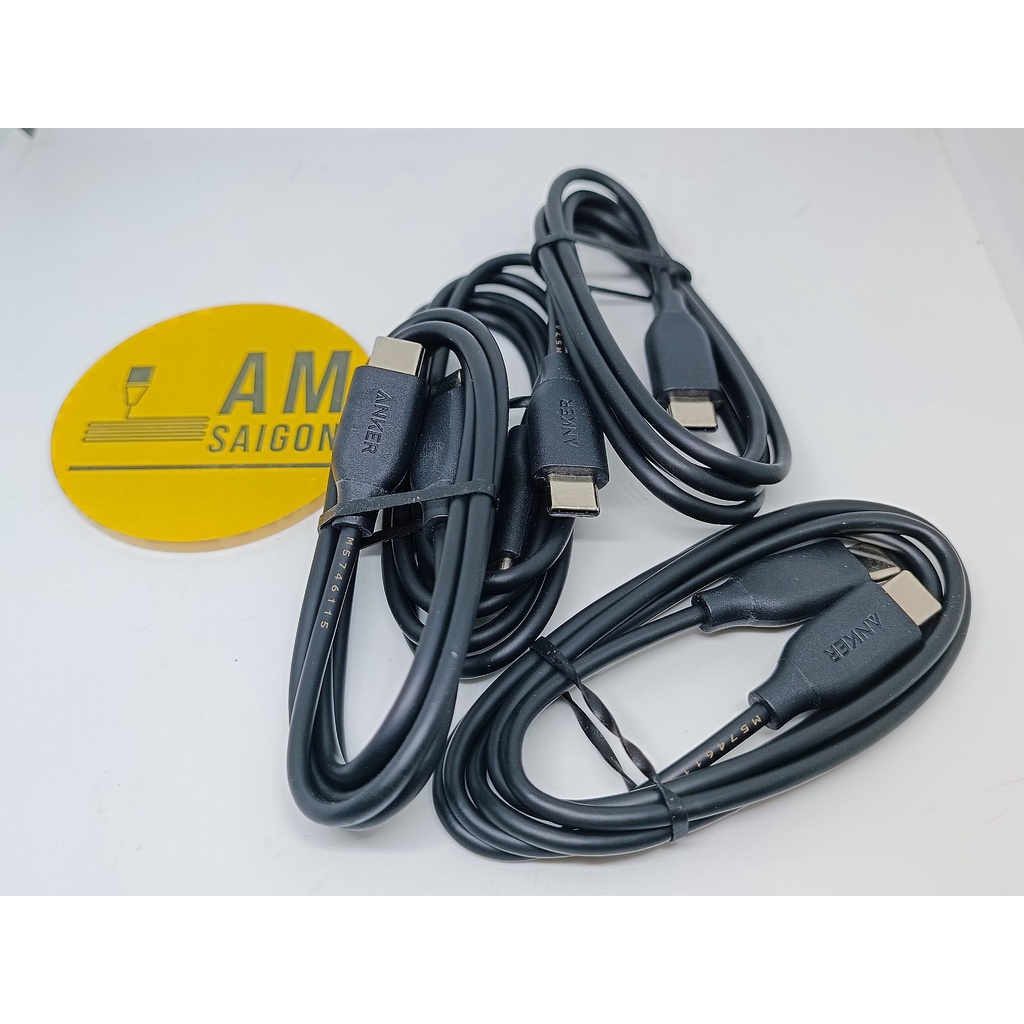 Cáp Type C to Type C sạc nhanh 60W ANKER PowerLine PD dài 0.9m hàng chính hãng new 100%