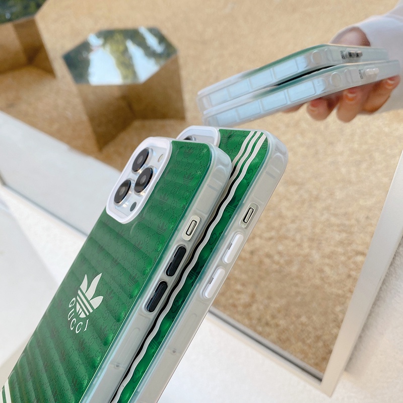 Ốp Điện Thoại Adidas X GUCCI Họa Tiết Kẻ Sọc Sang Trọng Cho iphone 13 Pro Max i13 13pro 11ProMax i11 X XR Xs Max 12Pro 12 Pro Max