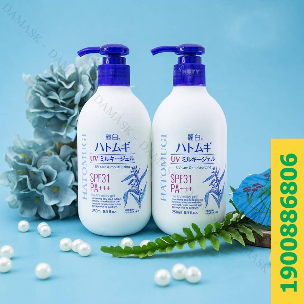 Sữa dưỡng thể chống nắng Hatomugi SPF31 PA+++ 250ml - Konni39 Sơn Hoà - 1900886806