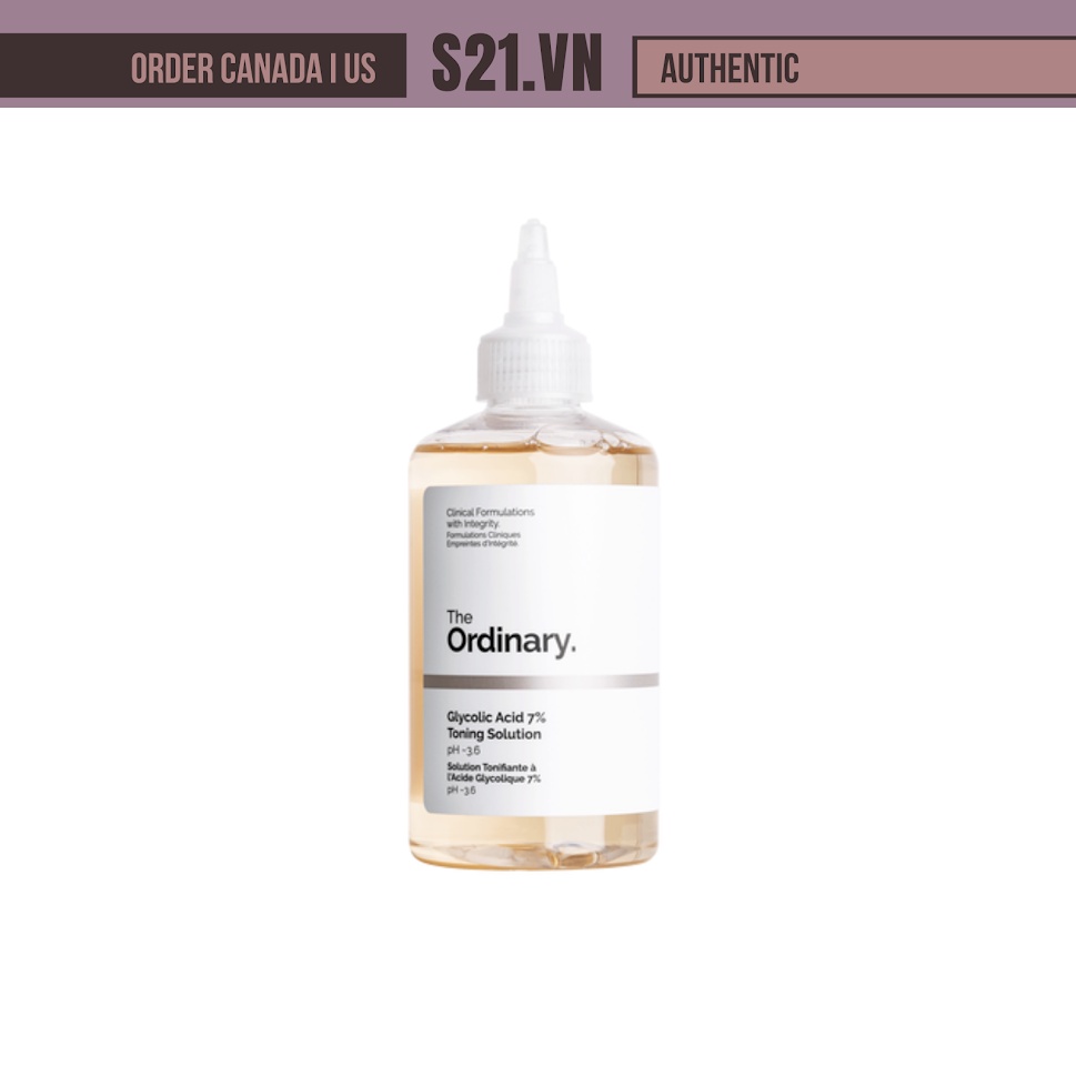 [Bản Canada] Nước Hoa Hồng The Ordinary Glycolic Acid 7% Toning Solution 240ml