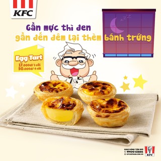 [Toàn Quốc] - Evoucher 01 bánh Tart Trứng tại KFC