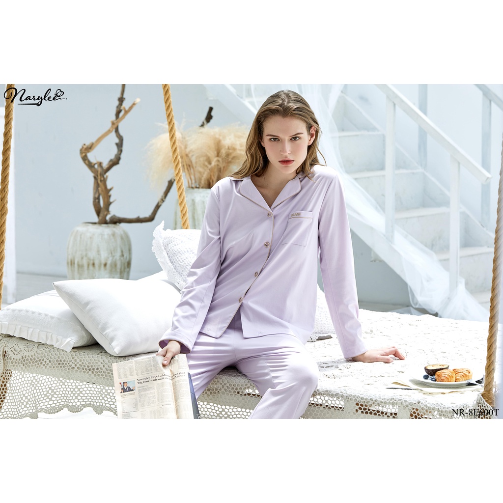 Bộ Đồ Ngủ Mặc Nhà Pyjama Dài Tay Thu Đông 2021 NR-8E600