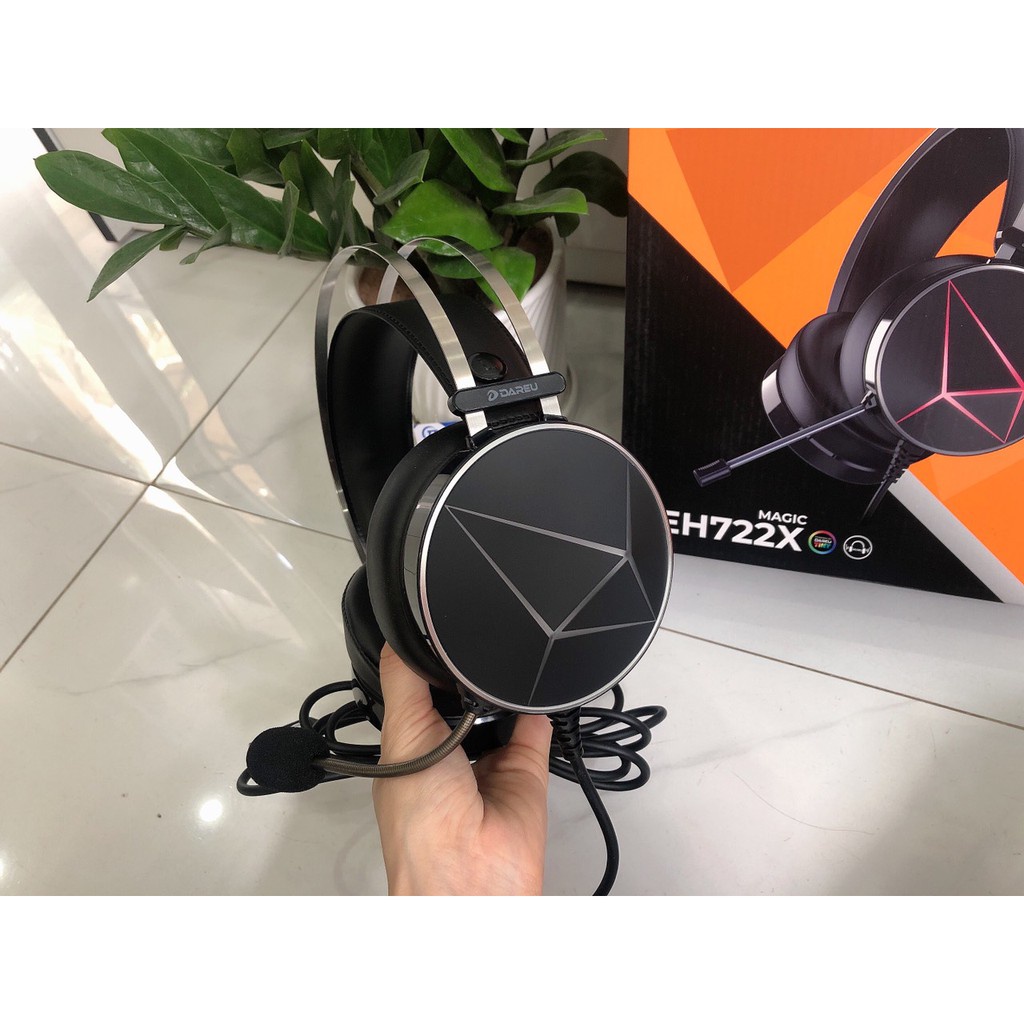 Tai Nghe Gaming Heaphone Có Dây DareU EH 722 X 7.1 3 Màu Đen Trắng Hồng - Hoàng Long Computer