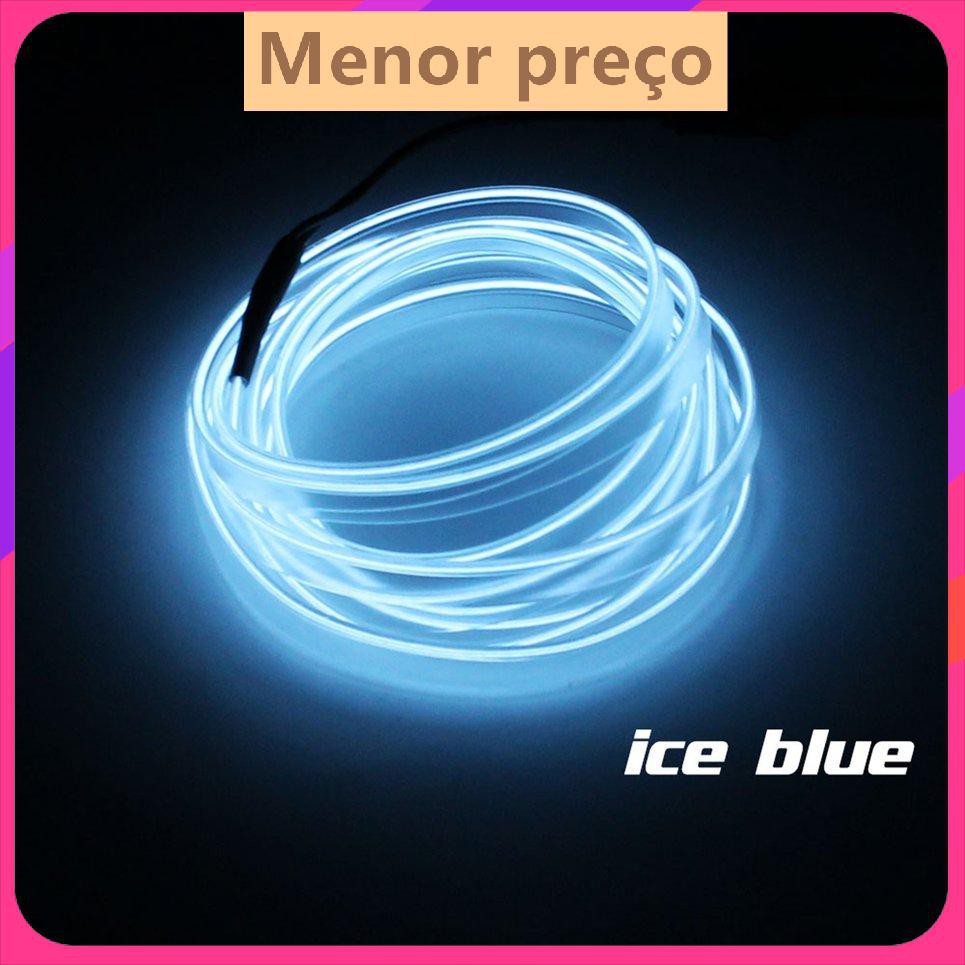 ஐ♗☑LED EL Light Neon Rope Car Party Dance Dải ánh sáng rực rỡ + Ổ USB 3V / 12V