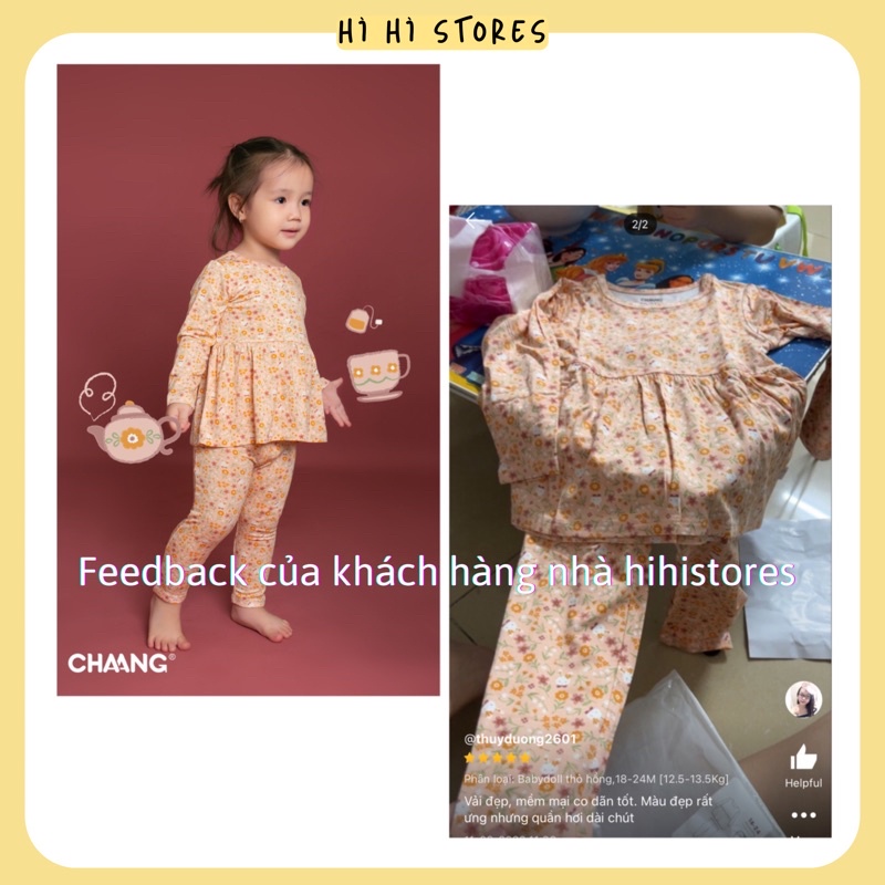 Chaang bộ quần áo dài tay Chaang Park cho bé AW22 hihistores