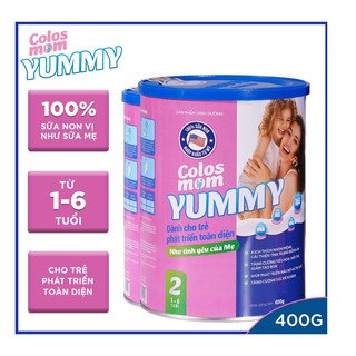 Sữa Non Colosmom Yummy Số 2 Hộp 400g Dành Cho Bé Từ 1-6 Tuổi [ DATE MỚI NHẤT]