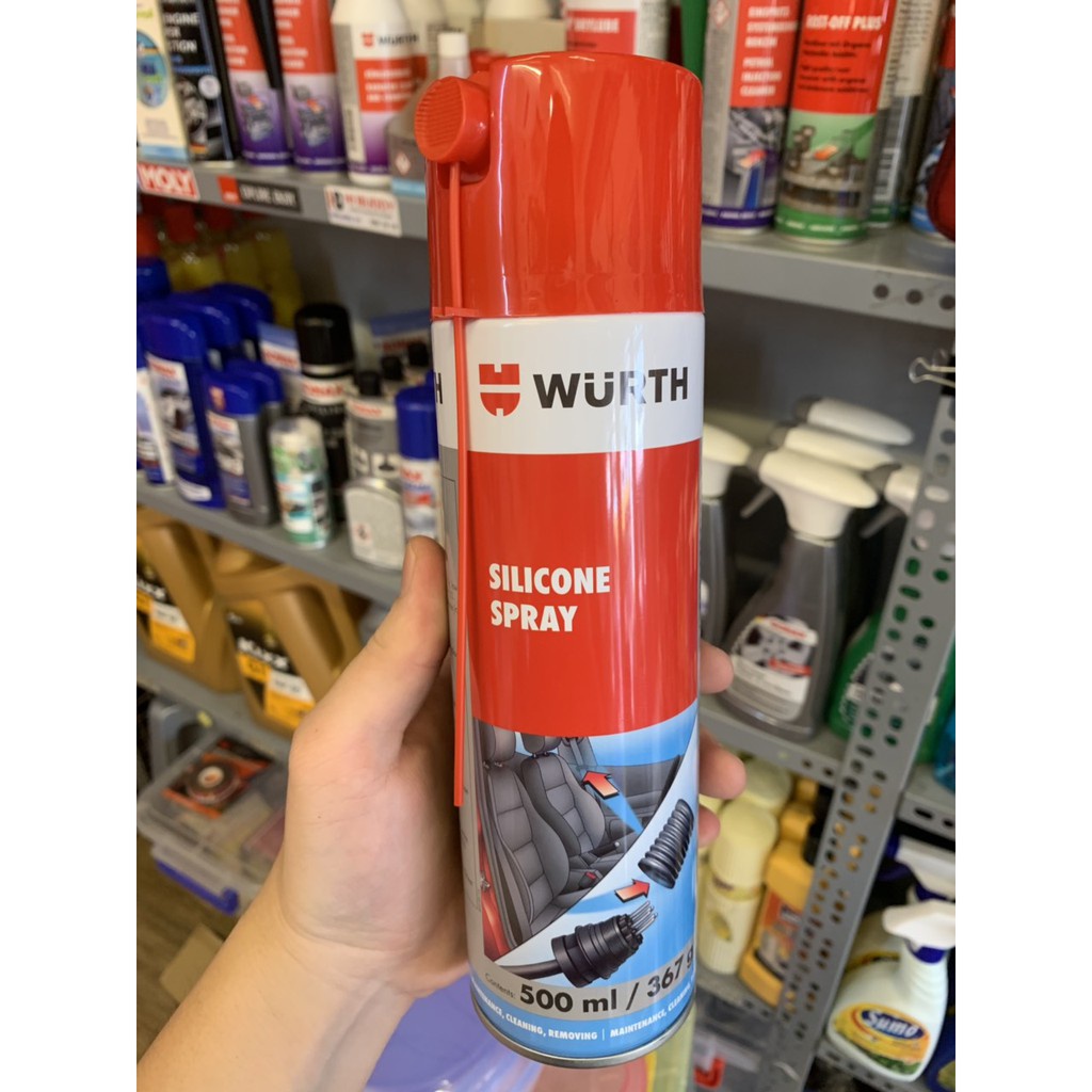 Chai Xịt Bôi Trơn Tiếp Điểm Wurth Silicone Spray 500ml 0893221