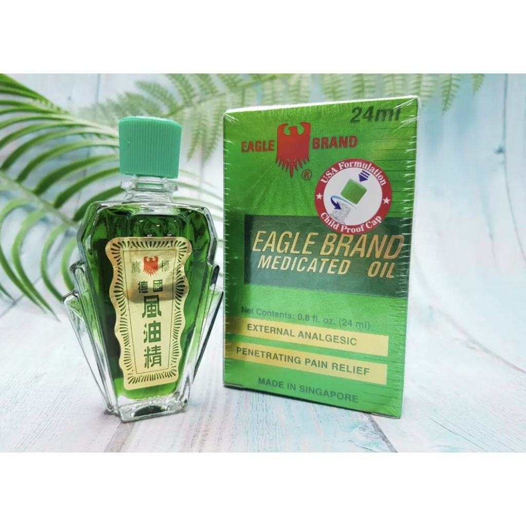 Dầu Gió Nước Xanh Singapore Eagle Brand 24ml