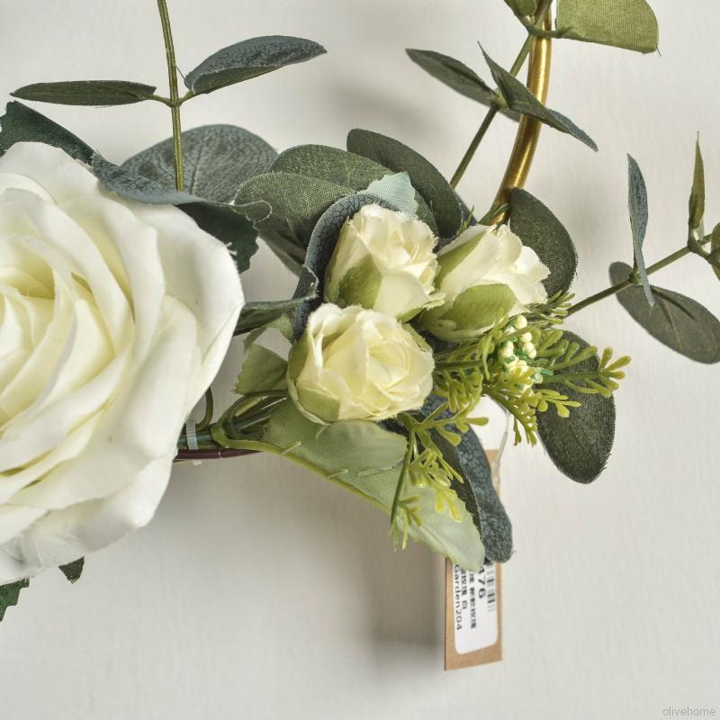 Vòng hoa treo tường trang trí nhân tạo nhiều hình dạng độc đáo