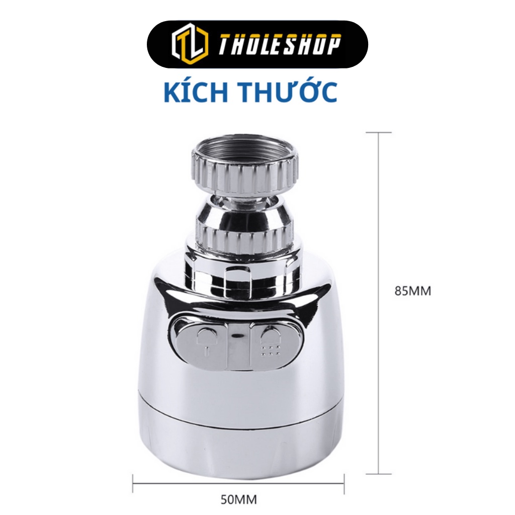 Đầu Lọc Nước - Đầu Nối Vòi Rửa Chén Tăng Áp, Xoay 360 Độ, 2 Chế Độ Tiết Kiệm Nước 1074
