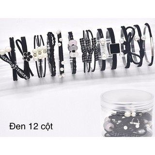 Bộ 12 thun cột tóc kiểu phong cách Hàn Quốc Cao Cấp