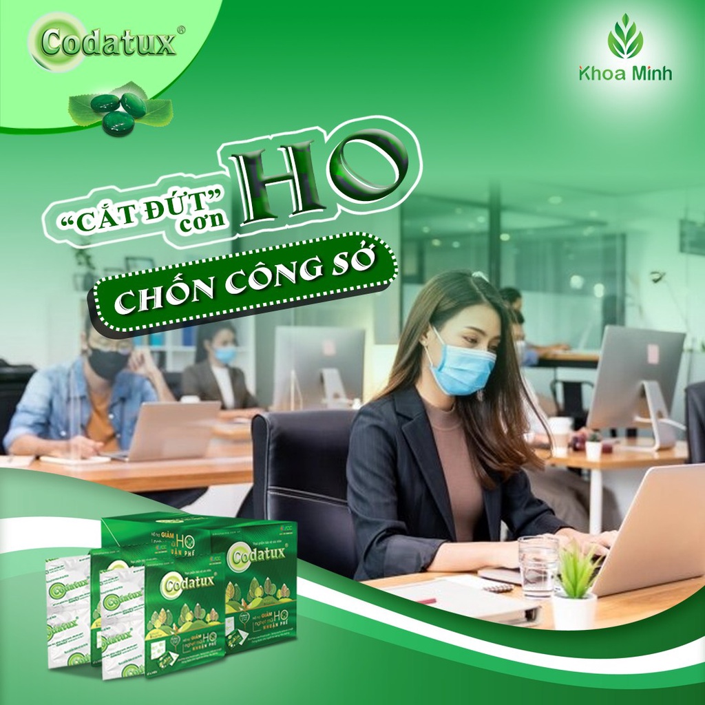KẸO NGẬM THẢO DƯỢC CODATUX ADC – Hỗ trợ giảm ho, giảm nghẹt mũi, nhuận phế