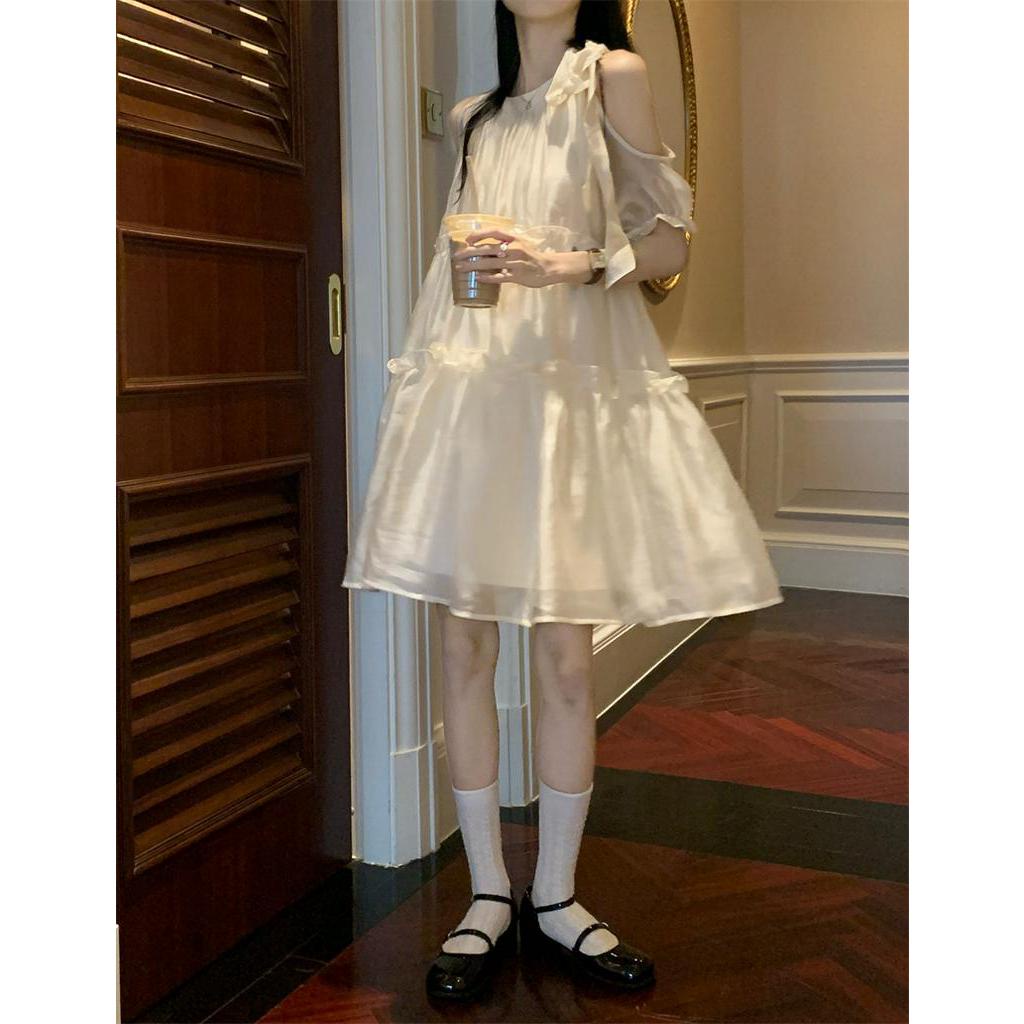 Đầm Ngắn Màu Trơn Thời Trang Nữ Tính