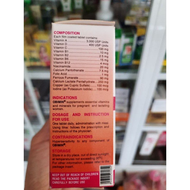 ✅ Viên Uống OBIMIN Bổ Sung Sắt Vitamin Và Khoáng Chất(30 Viên) | BigBuy360 - bigbuy360.vn