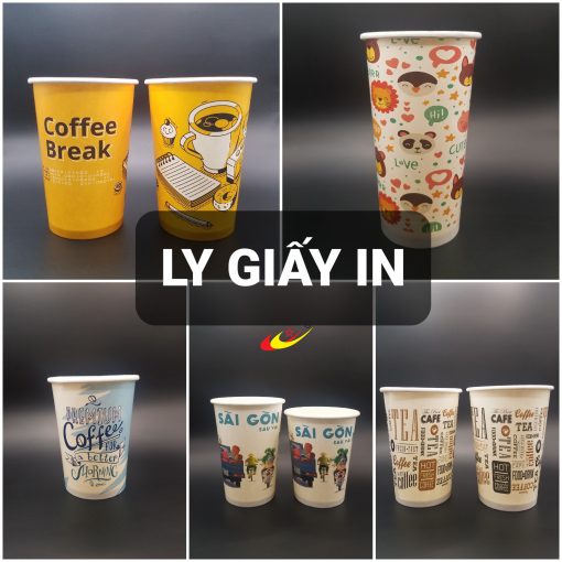 Ly giấy cà phê, trà sữa