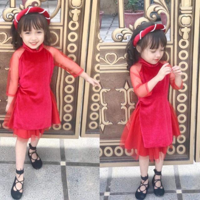 Áo dài nhung