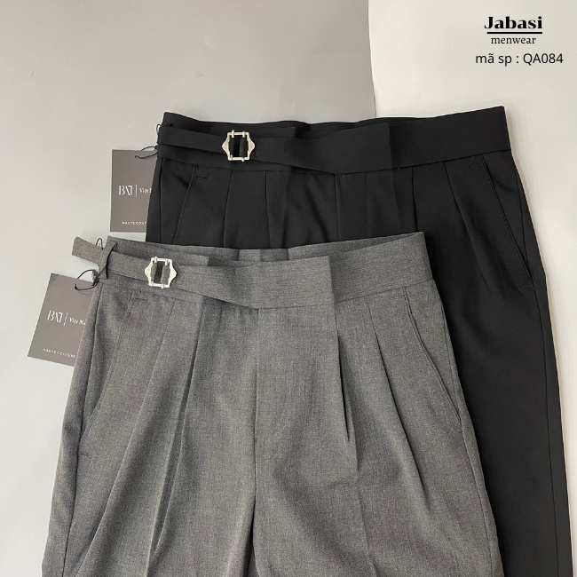 Quần âu cạp cao công sở Jabasi menwear mã sp QA084 kiểu dáng hàn thiết kế trẻ trung tôn dáng chất liệu vải đẹp co giãn