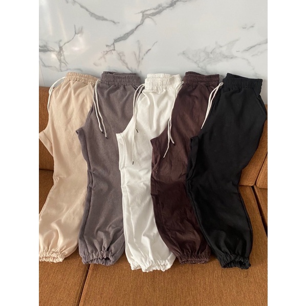 Quần nhung tăm unisex nhiều màu lưng thun chất đẹp