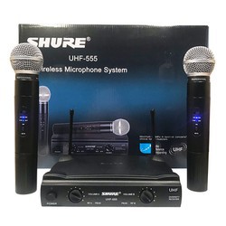 Micro không dây shure UHF 555 cho giọng hát vàng