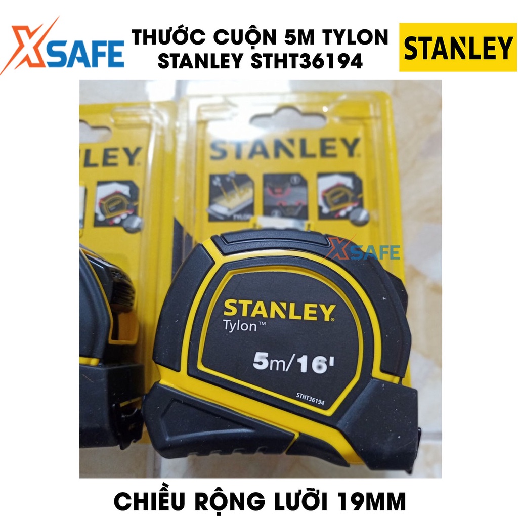 Thước cuộn Tylon STANLEY lưỡi thép dẻo Thước đo vỏ nhựa ABS bọc cao su bền bỉ, dòng thước cuộn thế hệ mới - chính hãng