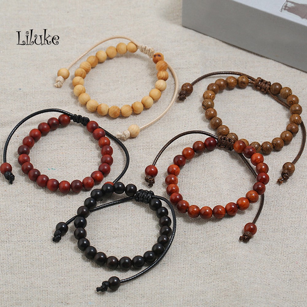 Vòng Tay Chuỗi Hạt Gỗ Handmade Unisex