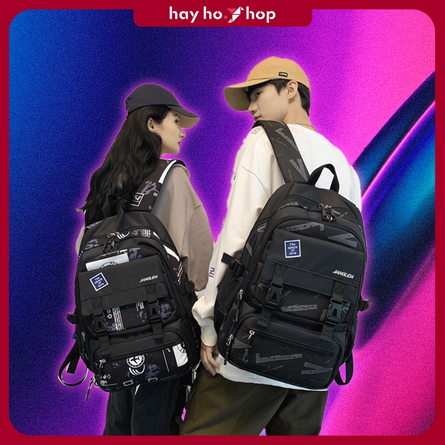 Balo thời trang unisex đi học phong cách Hàn Quốc Gen Z Cấp 2, Cấp 3 chống nước hot trend 2022