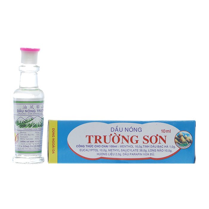 Dầu nóng trường sơn chính hãng chai lớn 10ml - dầu gió xoa bóp trường sơn nhà thuốc tây mỹ kim