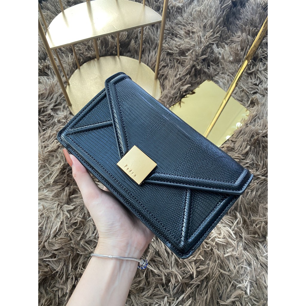 Túi Công Sở Đẹp, Túi Mang Kiểu Dáng Bì Thư Hiện Đại Trẻ Trung Dây Xích Pha Da, Ảnh Chụp Thật