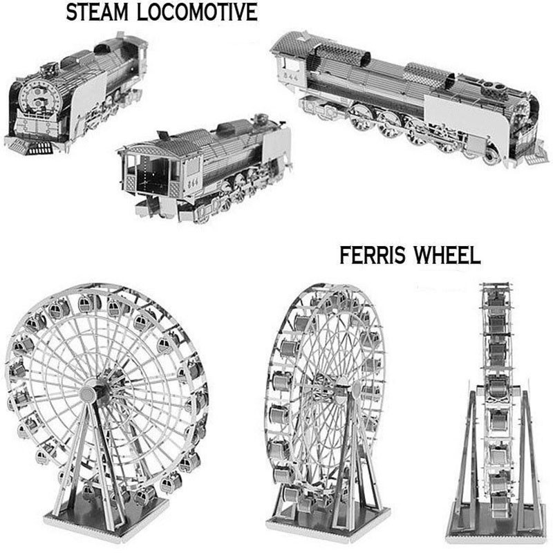 Mô hình tự lắp ráp 3D bằng kim loại với 34 kiểu tùy chọn